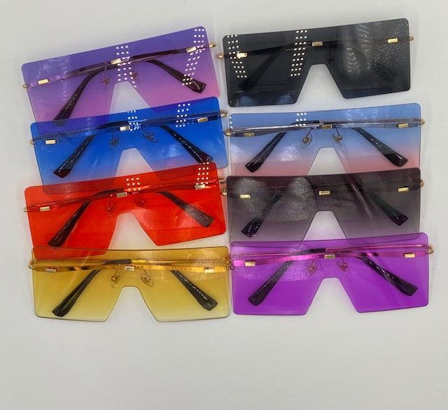 High-Class Rimless Sunglasses.