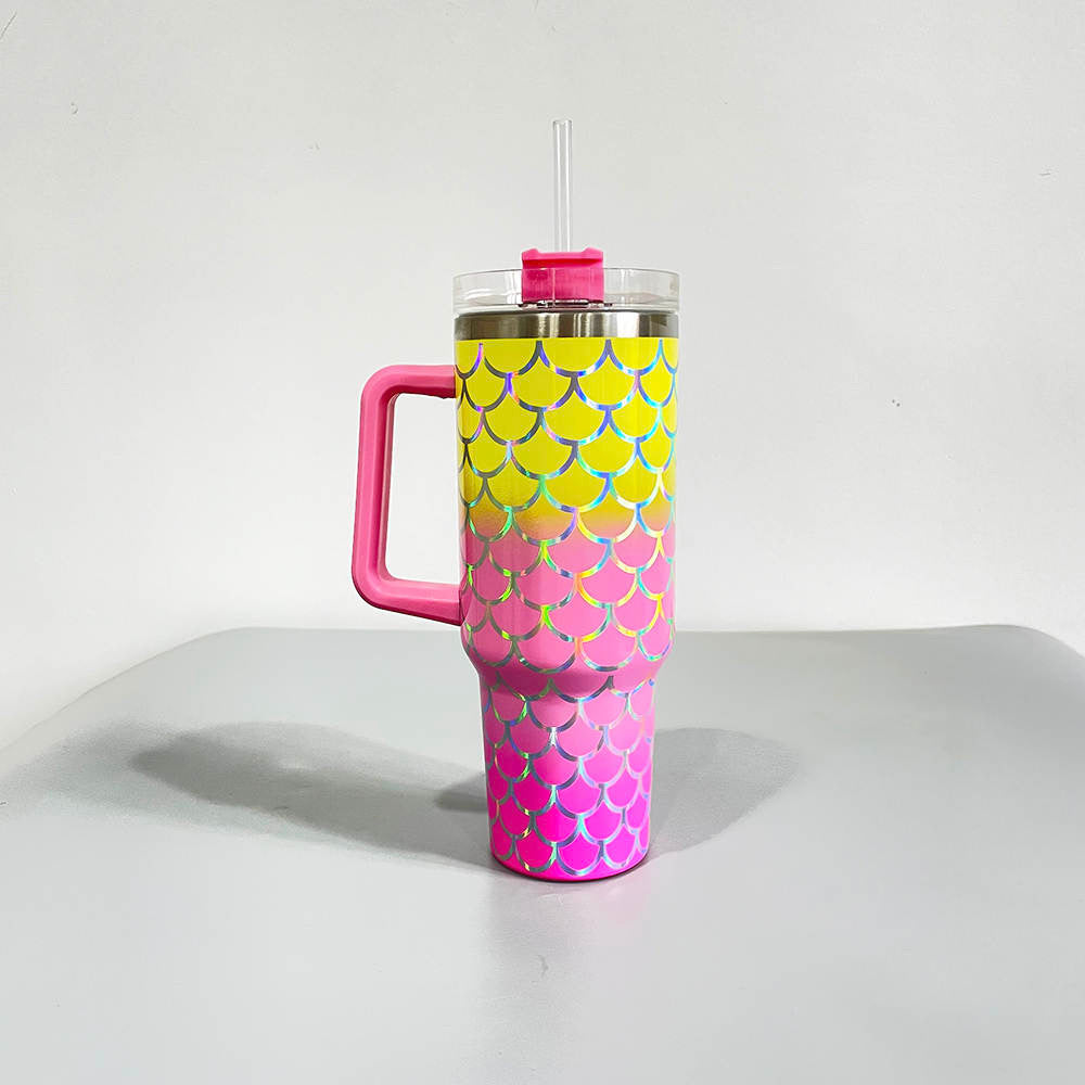 40 oz Holographic Ombré Mermaid Tumblers