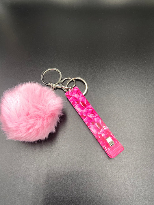 Pink Money Keychain.