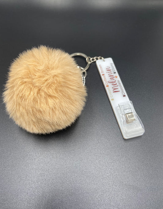 Brown Melanin Keychain.